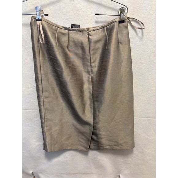 Kasper Womens Beige Pencil Skirt Size 4 Polyester - Picture 2 of 8